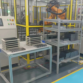 効率的で安定した新しい選択、Fuweiインテリジェントコンポジットロボットは、磁気鋼の負荷と荷降ろしを新たな高みに促進します