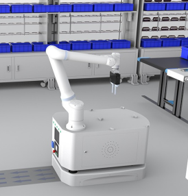製造業での積み降ろしのための複合ロボットの適用